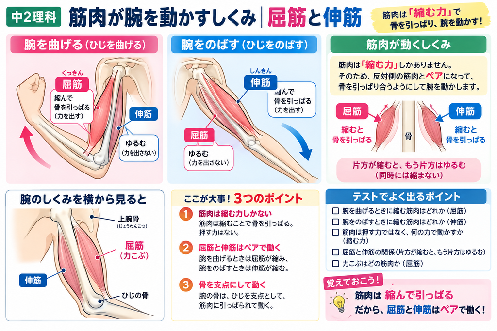 筋肉が腕を動かす仕組み2